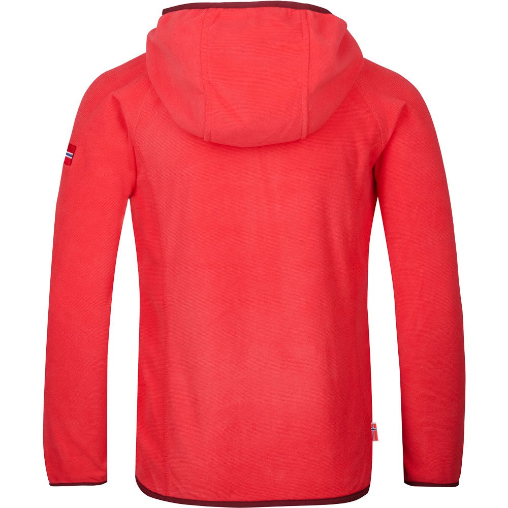 Trollkids Sandefjord Kapuzen-Fleecejacke Mädchen sweet cherry