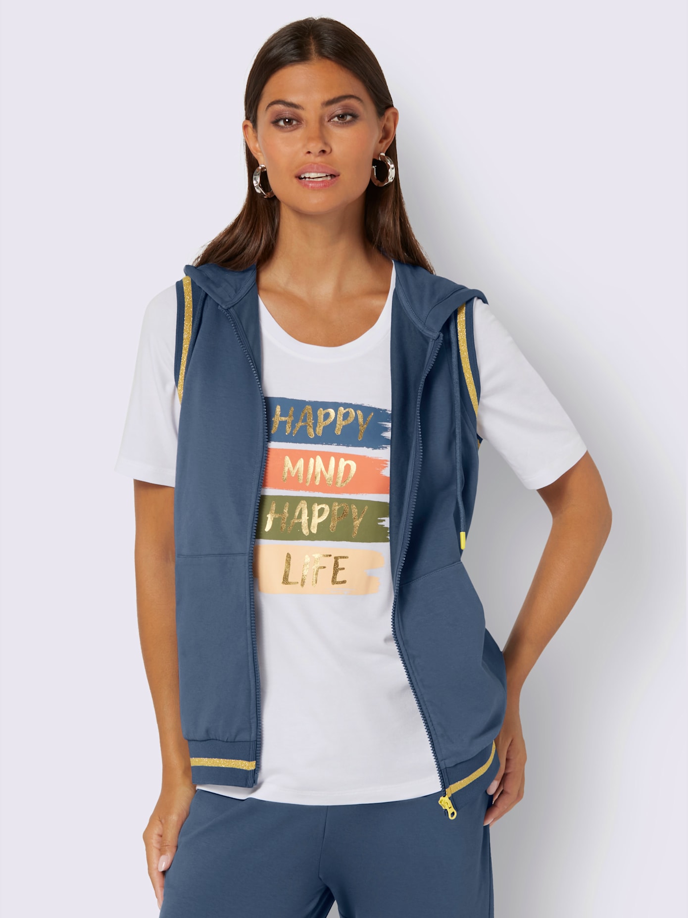 Gilet matière sweat