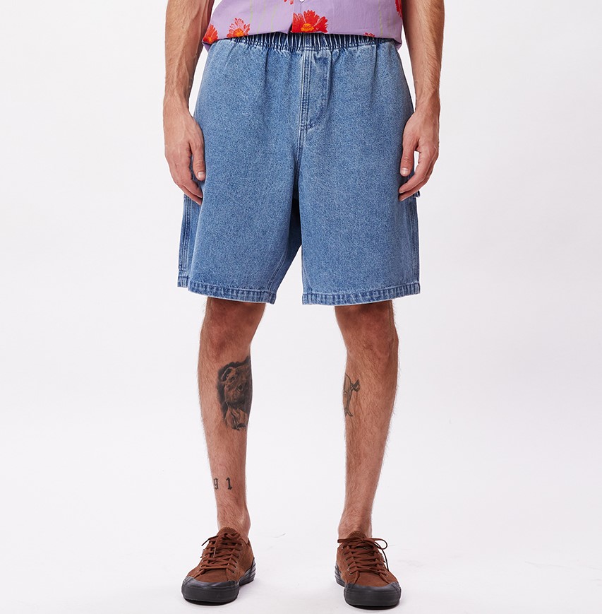 Obey Easy Denim Carpenter Short Light Indigo