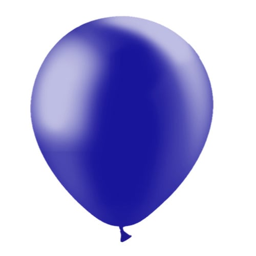 Donkerblauwe Ballonnen Metallic 30cm 50st