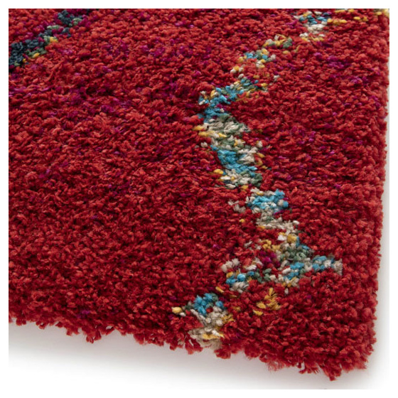 Tapis motif berbère - azilal - rouge - 160 x 230 cm