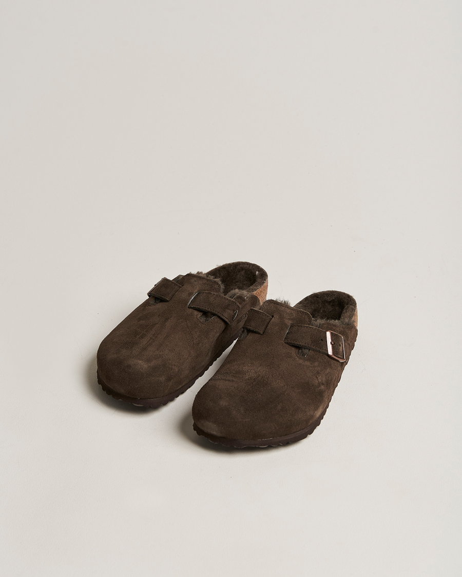 BIRKENSTOCK Boston Shearling Mocca Suede