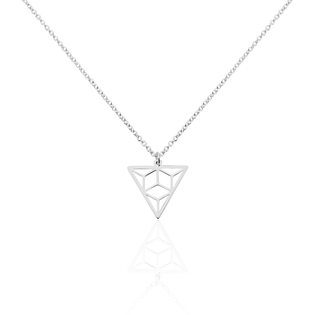 Collier Fidela Argent Blanc
