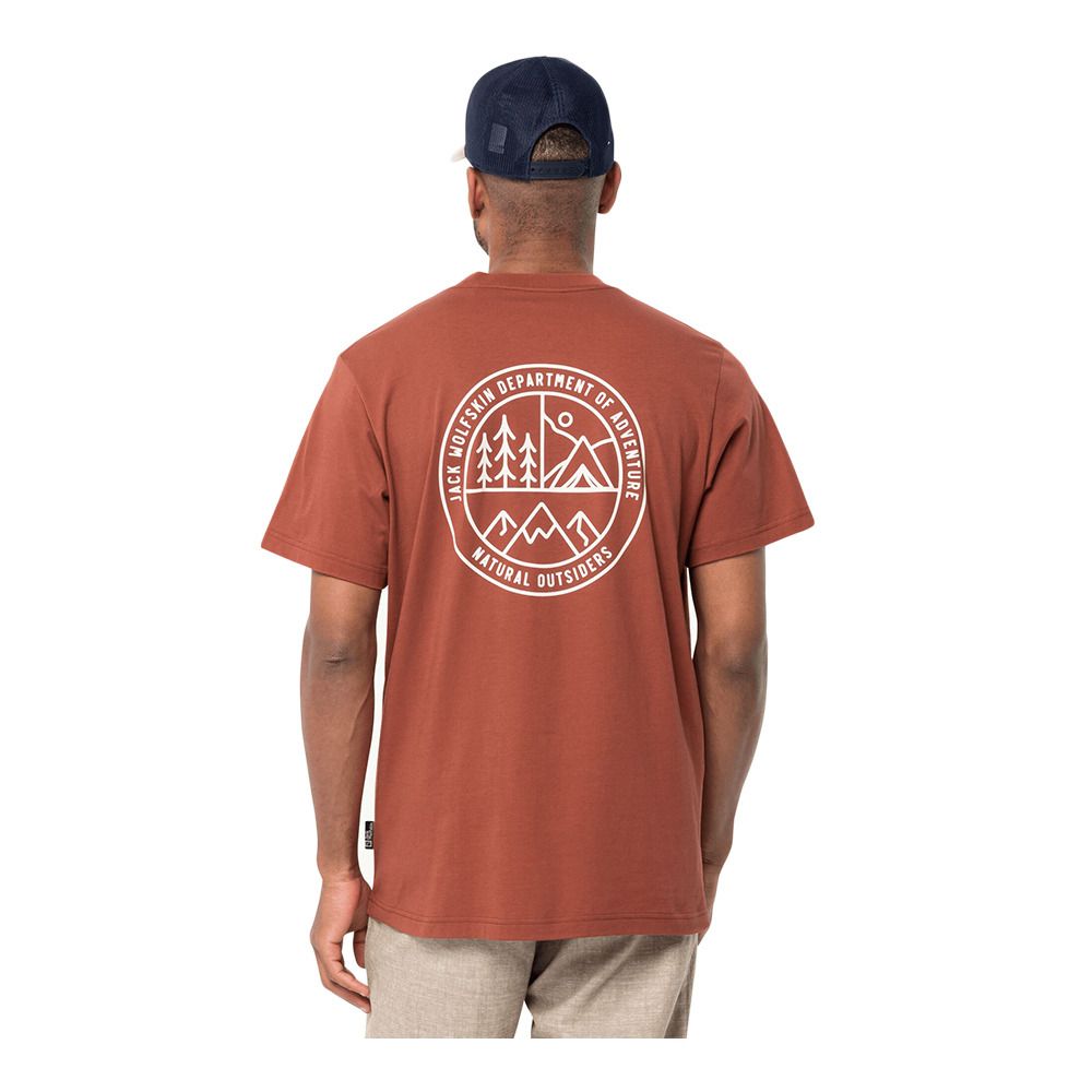 Jack Wolfskin CAMPFIRE - Tee-shirt Homme barn red