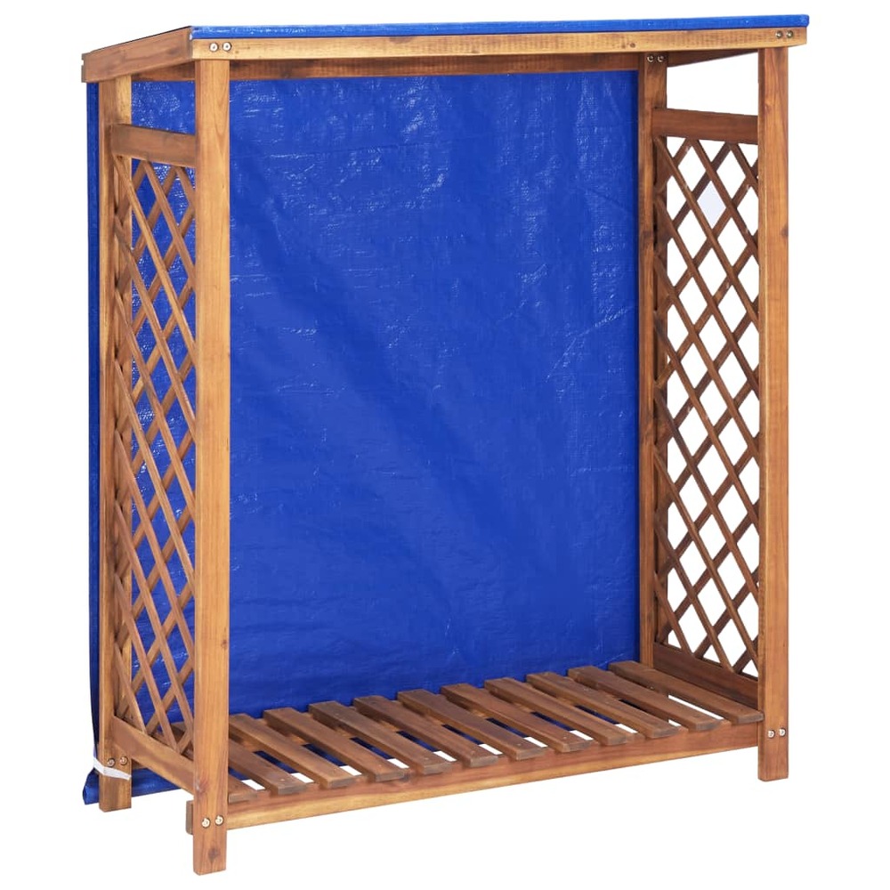 Remise à bois de chauffage 105x38x115 cm bois d'acacia solide