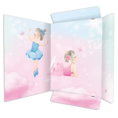 RNK Verlag Zeichenmappe aus stabilem Karton, “Ballerina” für DIN A3