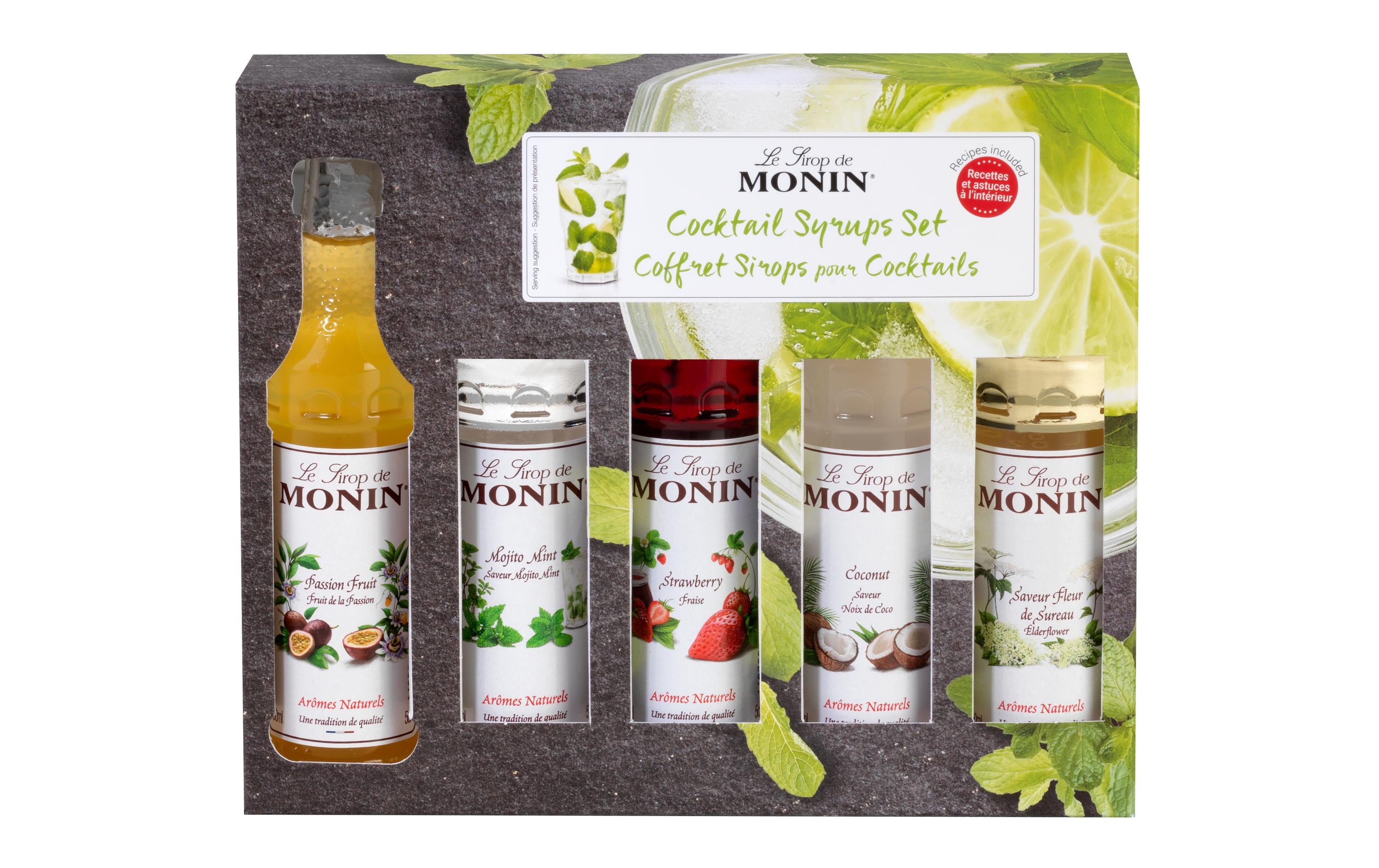 Sirup Cocktail Set 5 x 50 mlHochwertige Konzentrate mit verschiedenen Geschmacksrichtungen