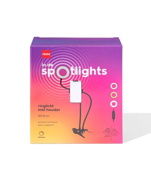 anneau lumineux avec support Ø8.8cm
