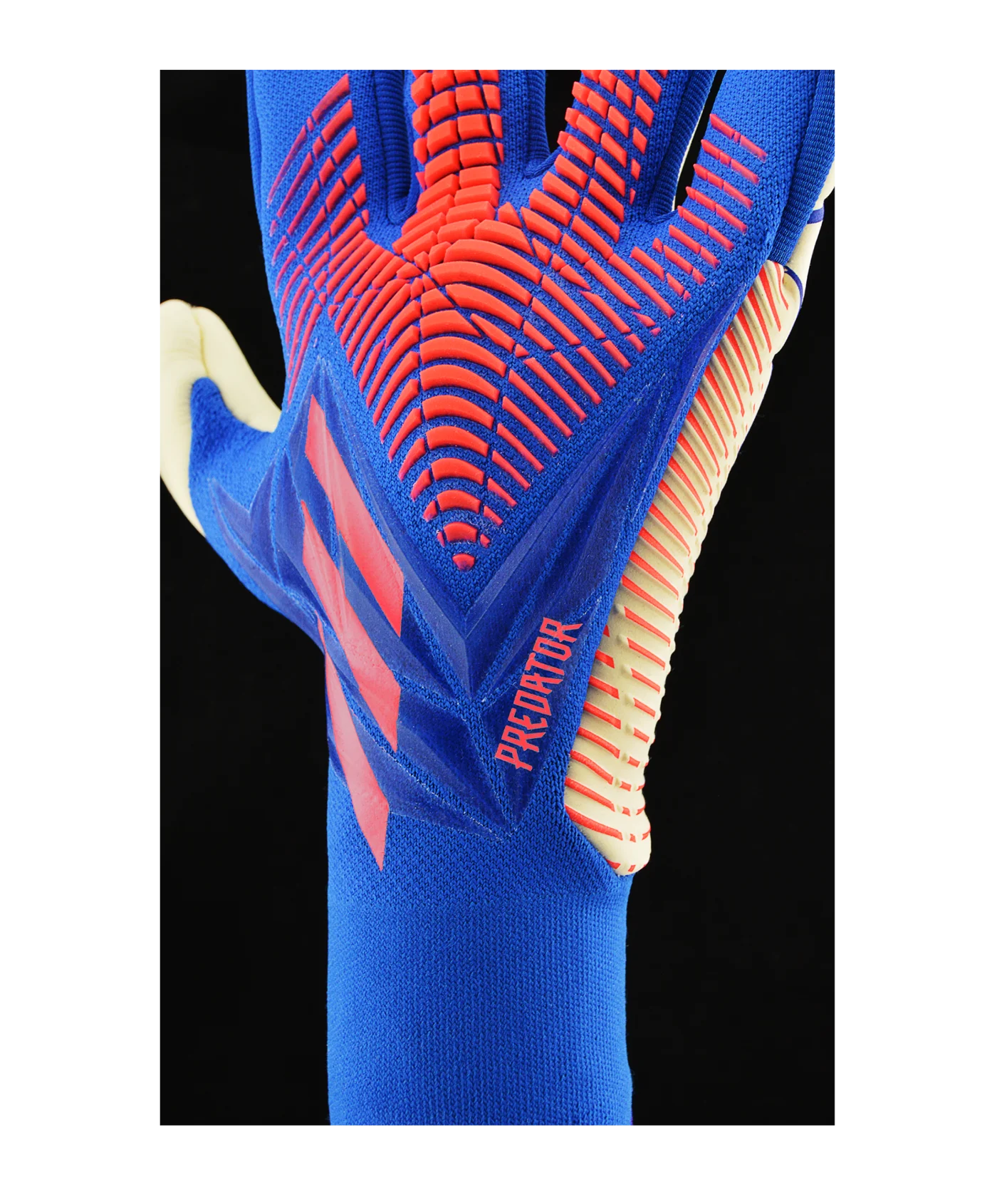 adidas Predator Pro Negative Cut Sapphire Edge Torwarthandschuhe Blau Rot