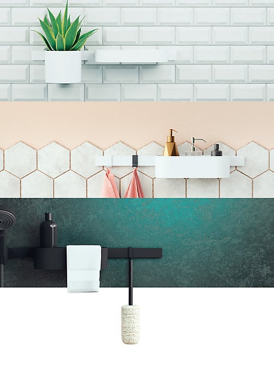 Porte serviettes 58 cm blanc mat WallStoris Hansgrohe