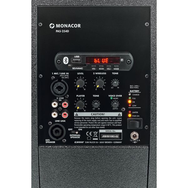 Monacor PAS-254D Complete Bundle
