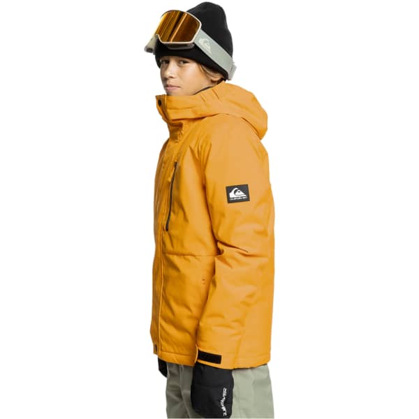 Veste de ski QUIKSILVER MISSION SOLID YTH JK ORANGE PEPPER