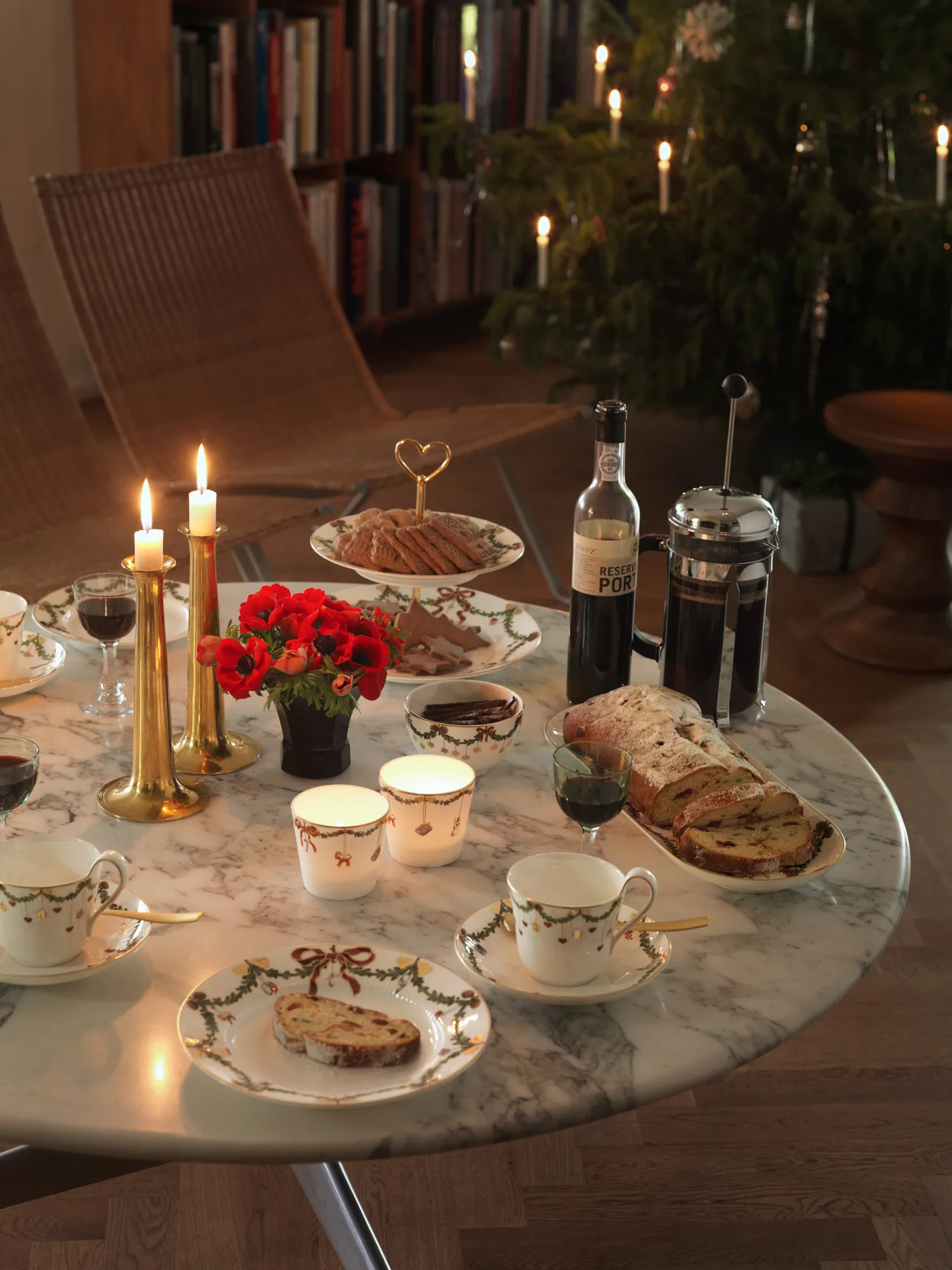 Royal Copenhagen Stjerne Riflet Jul Serveringsfad