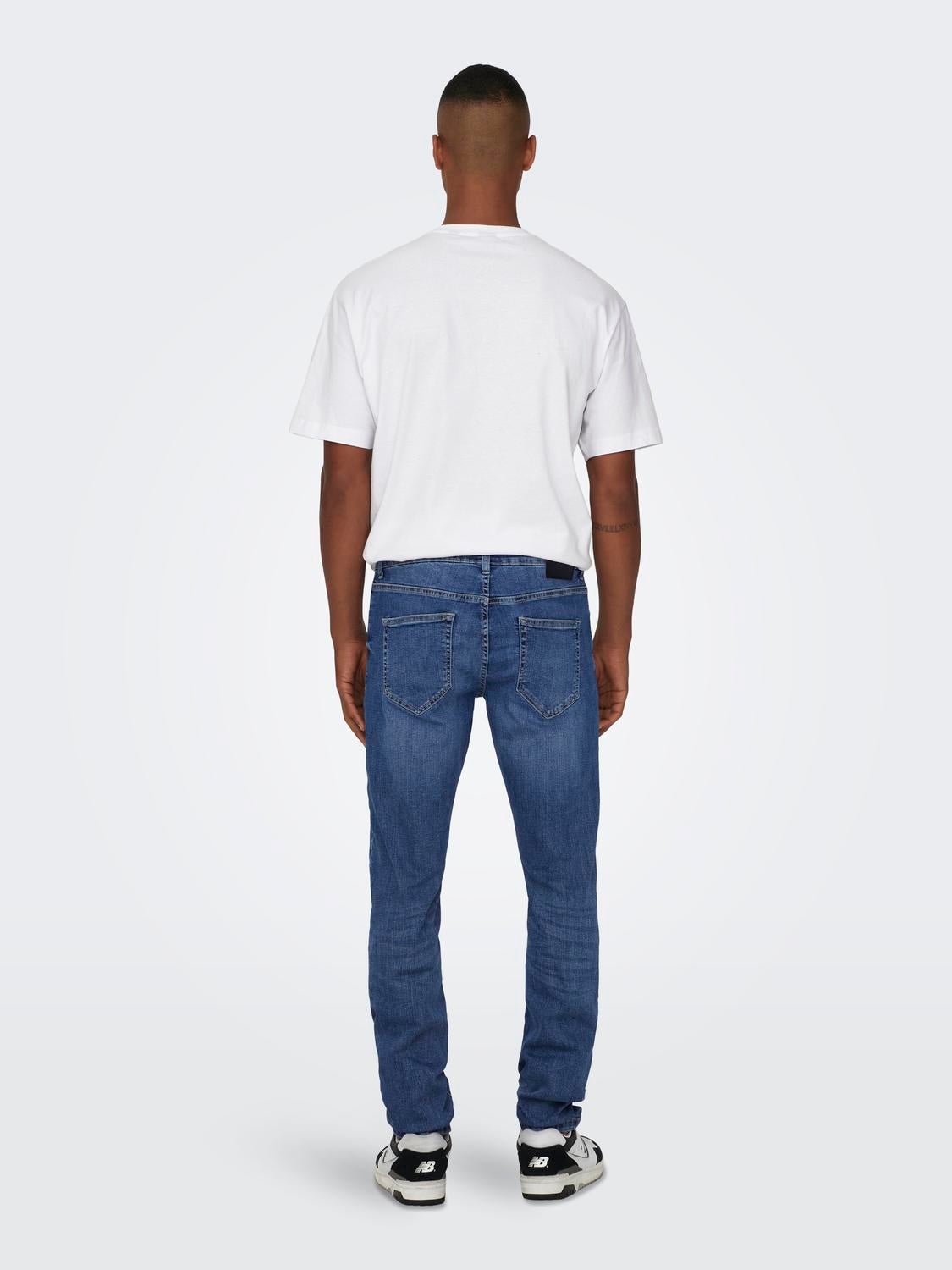 ONSWEFT Mittlere Taille Normal geschnitten Jeans Medium Blue Denim