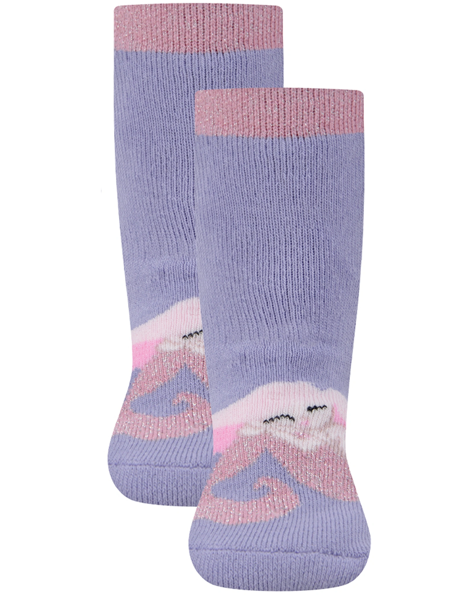 Stoppersocken SOFTSTEP MEERJUNGFRAU 2er Pack in pfirsich/lupine