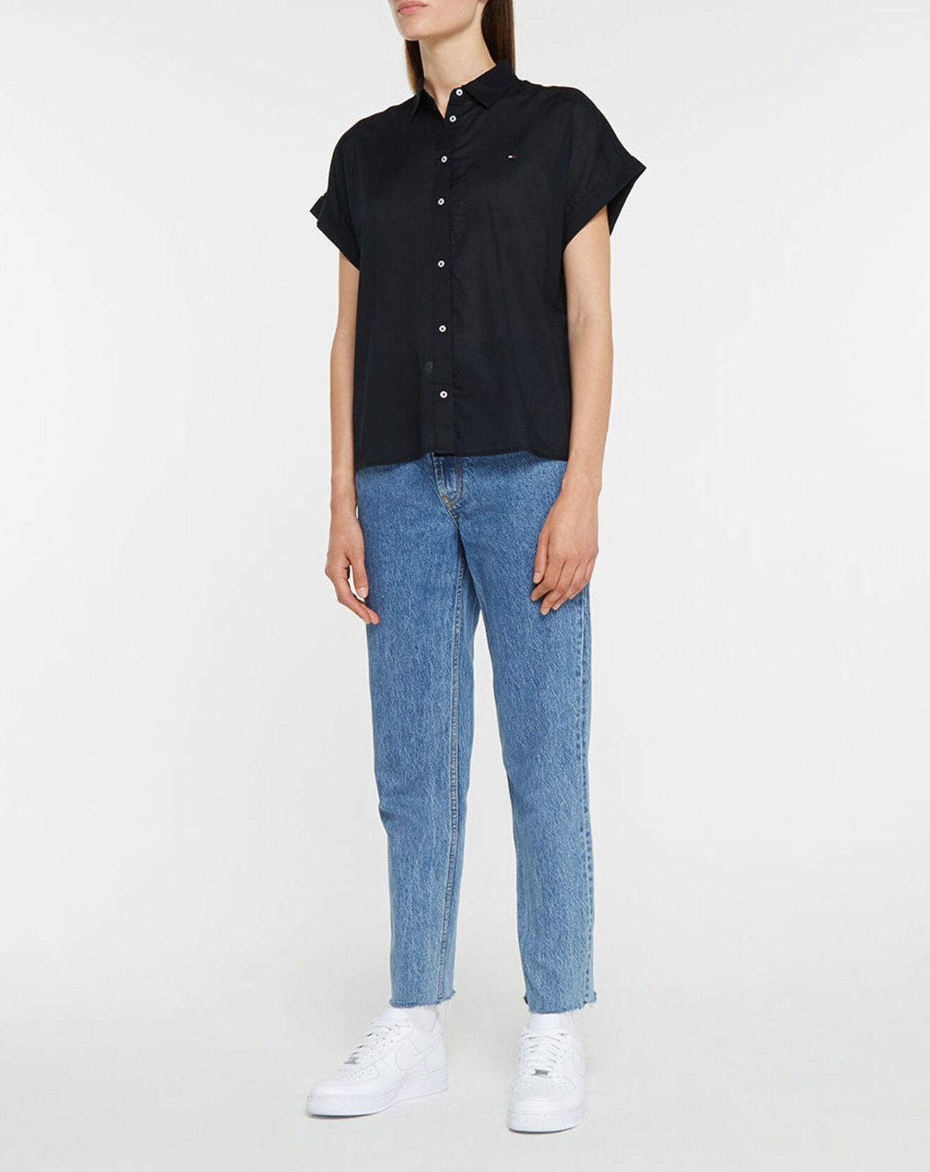 Tommy Hilfiger Top Relaxed noir