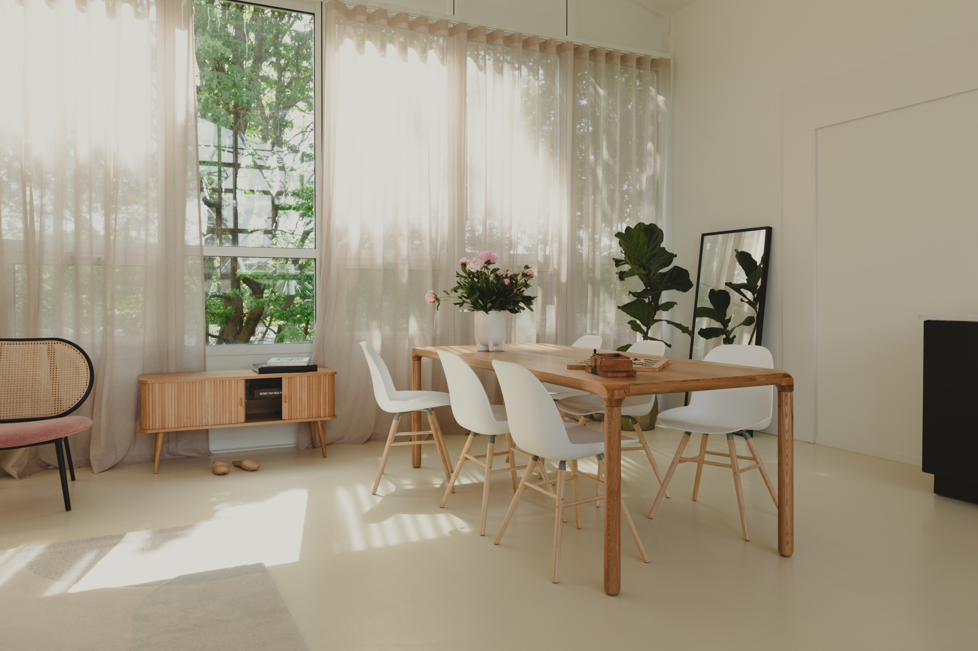 Eettafel Storm naturel 220 x 90 cm