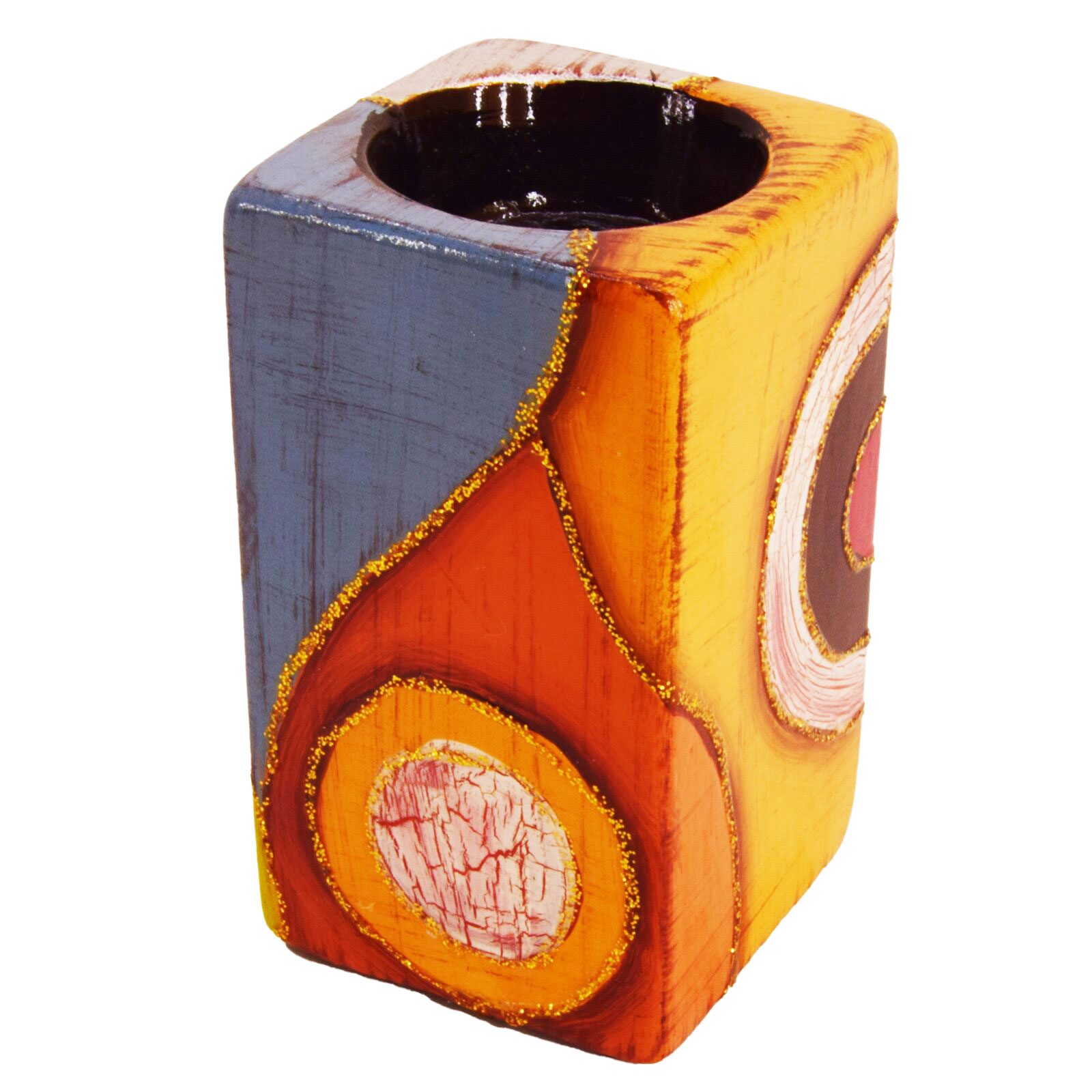 Teelichthalter - bunt - Keramik - 12 cm