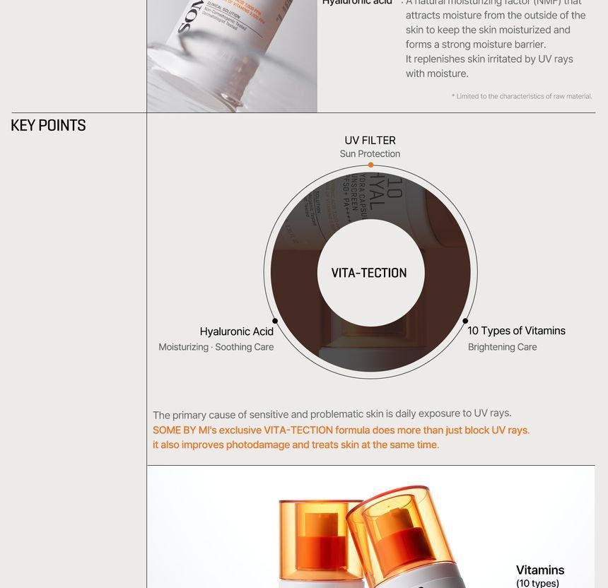 SOME BY MI - V10 Hyal Hydra Capsule Zonnebrandcrème