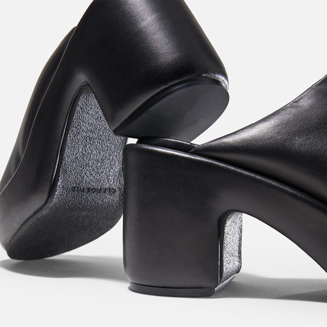 MULES - DORICE mules, lambskin black || OUTLET