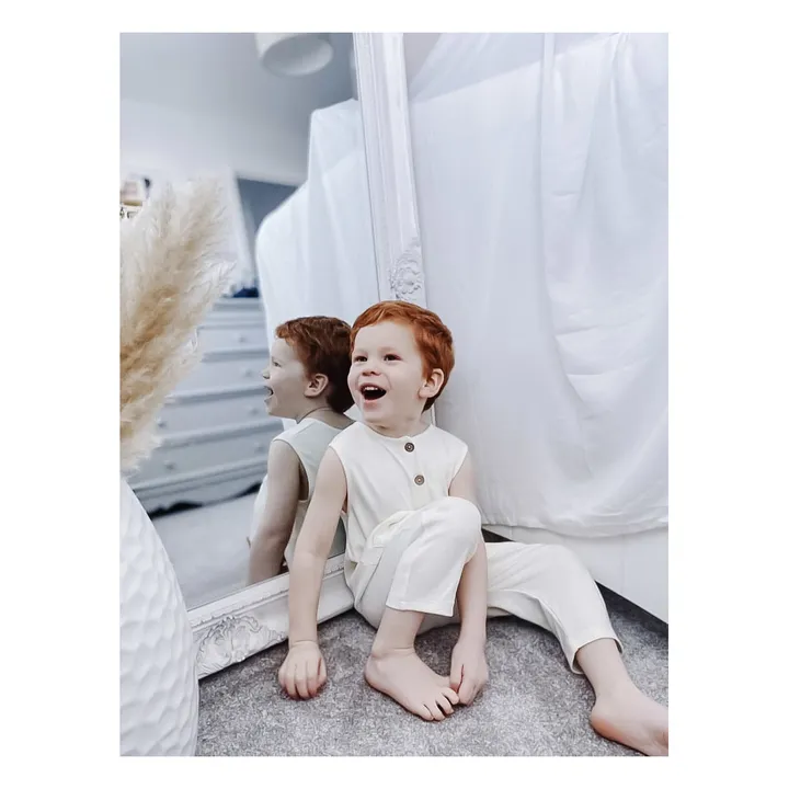 Bamboo Baby combinaison Coton Bio | Crème