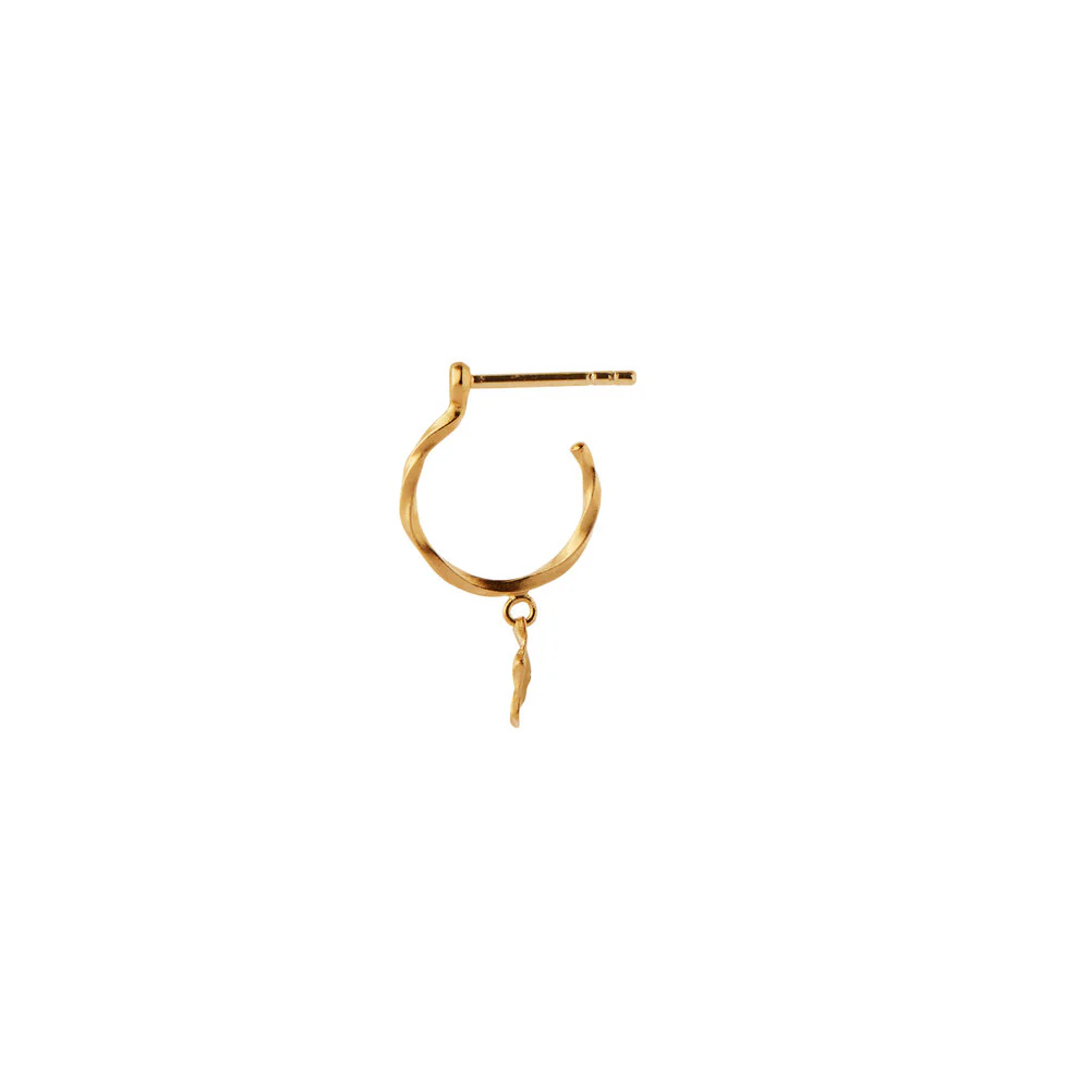 STINE A Jewelry  Petit Flow Garden Flower creol - forgyldt