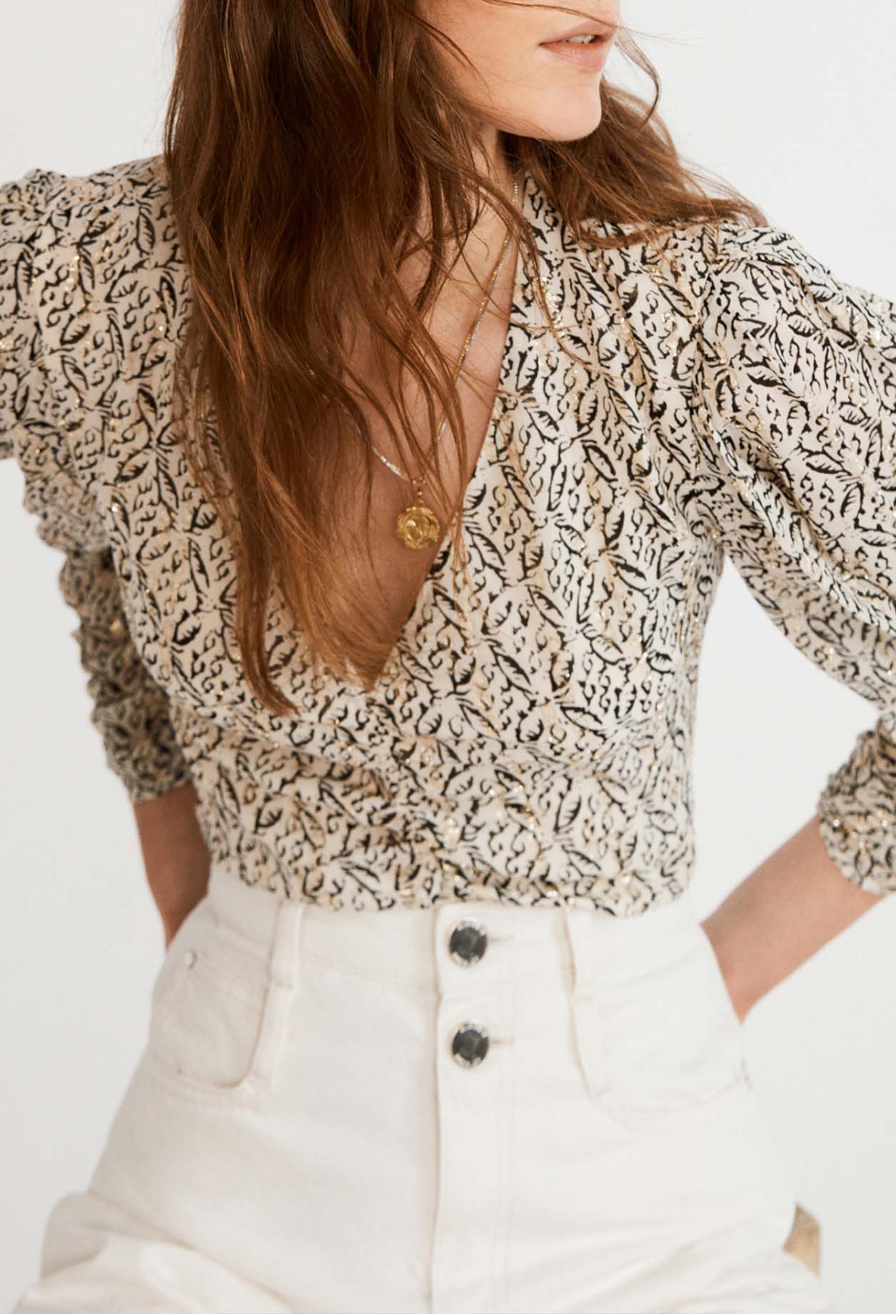 Blouse imprimee en viscose responsable