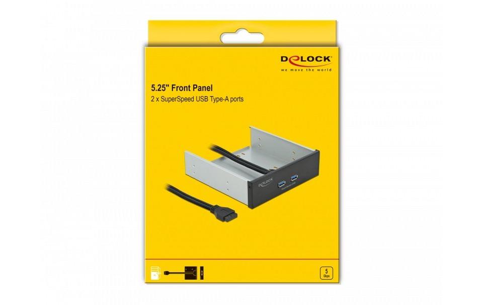 Front Panel 2x USB-A für 5.25