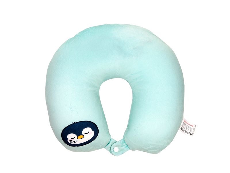 Sombo Reisekissen Plüsch 2 in 1 Pinguin Plüsch Memory Foam Reisekissen