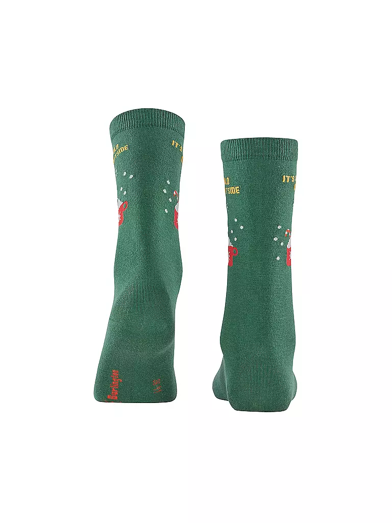 BURLINGTON Damen Socken COLD OUTSIDE 36-41 eucalyptus grün