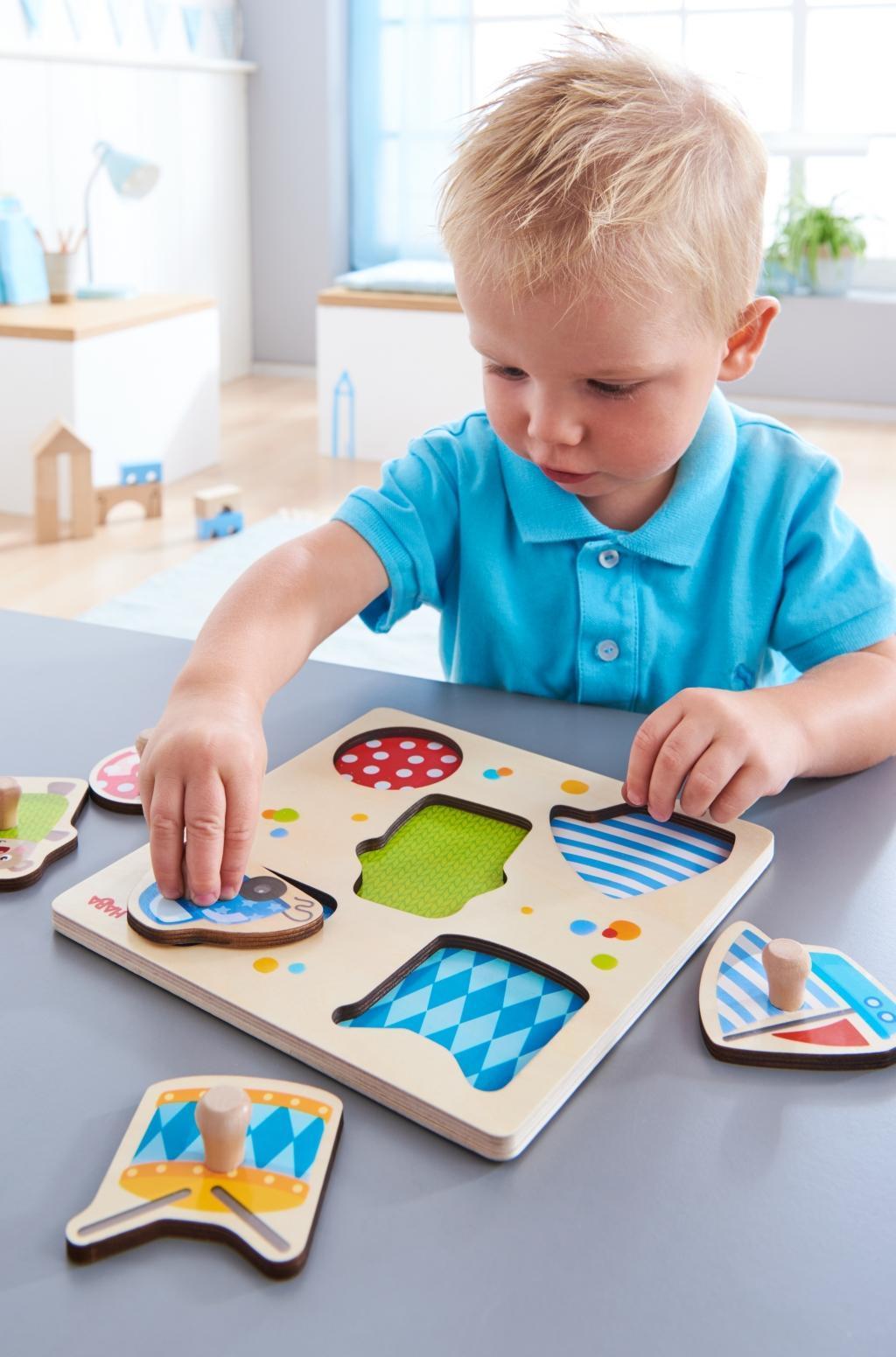 Steckpuzzle SPIELSACHEN 5-teilig aus Holz