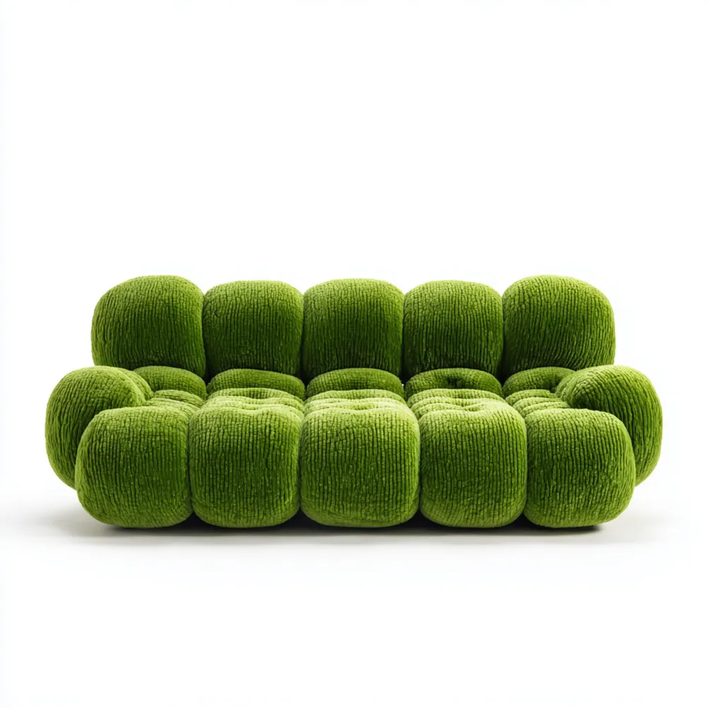 Modulares Sofa Stoff 200x100x75 cm – Grün – Modernes Design