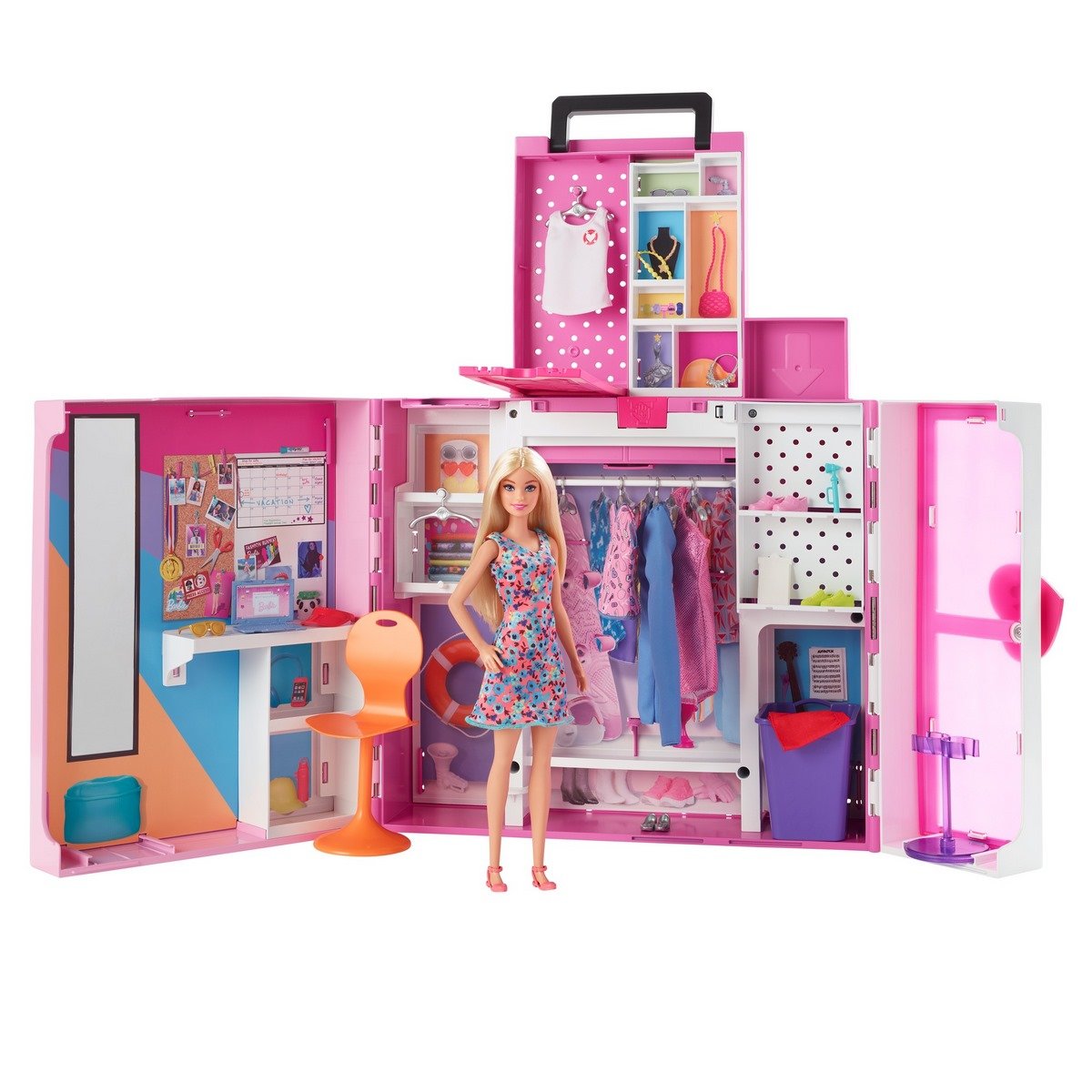 Barbie : Poupée et coffret dressing deluxe