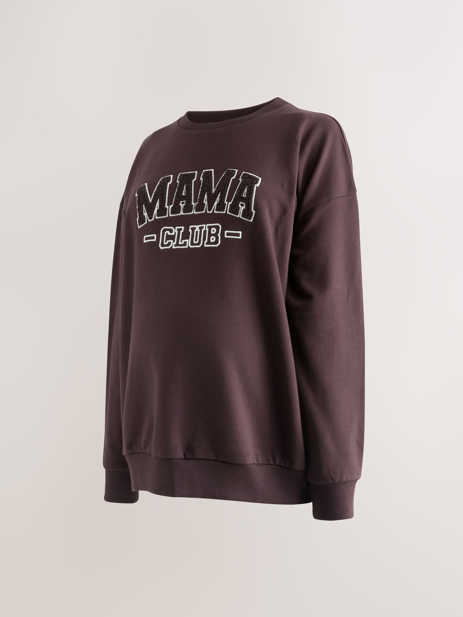 Chocoladebruin - Maternity Mini Me Sweatshirt Set