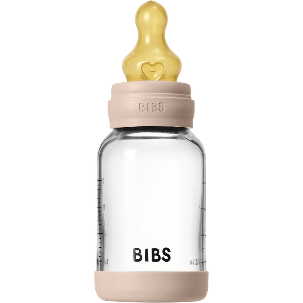 Køb Bibs Blush Glass Baby Flaske Round Latex Slow Flow