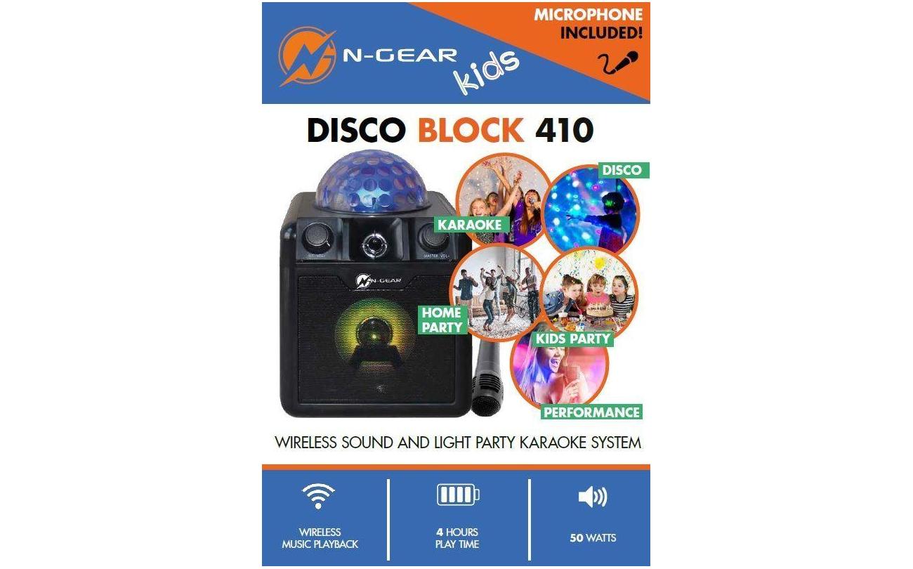 N-Gear Disco Block 410 Bluetooth Zwart