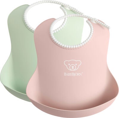 BabyBjörn Smekke 2-pack, Grønn/Rosa