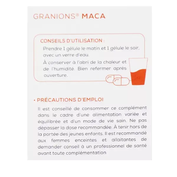 Granions Maca 30 gélules
