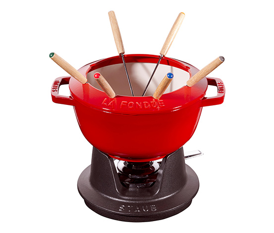 STAUB Fondue-Set, rot