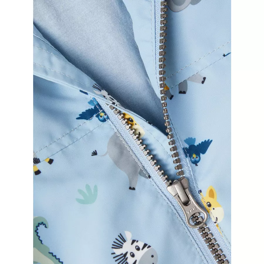 name it Jacke Nbmmax Safari Animals Blue Fog