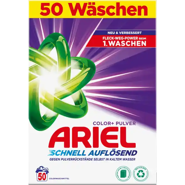 Color+ Pulver Colorwaschmittel 50WL