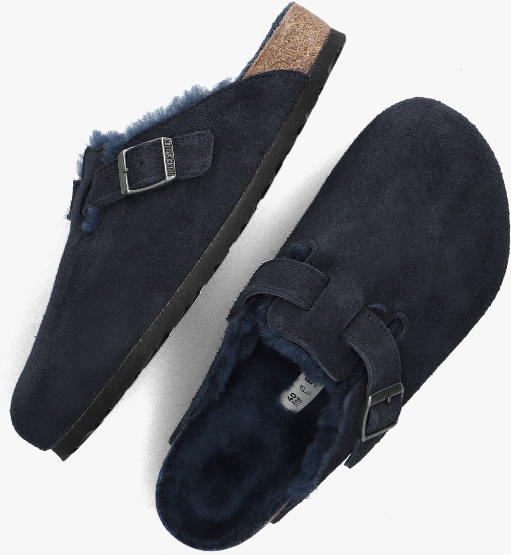 BIRKENSTOCK blauwe birkenstock instappers boston shear sue