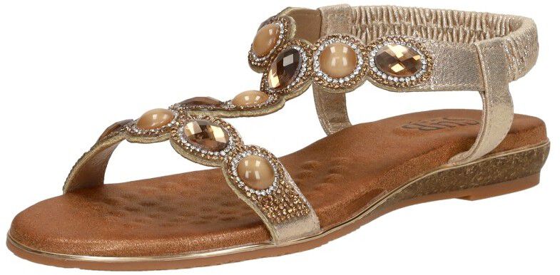 Sub55 Sandalen Plat goudkleur