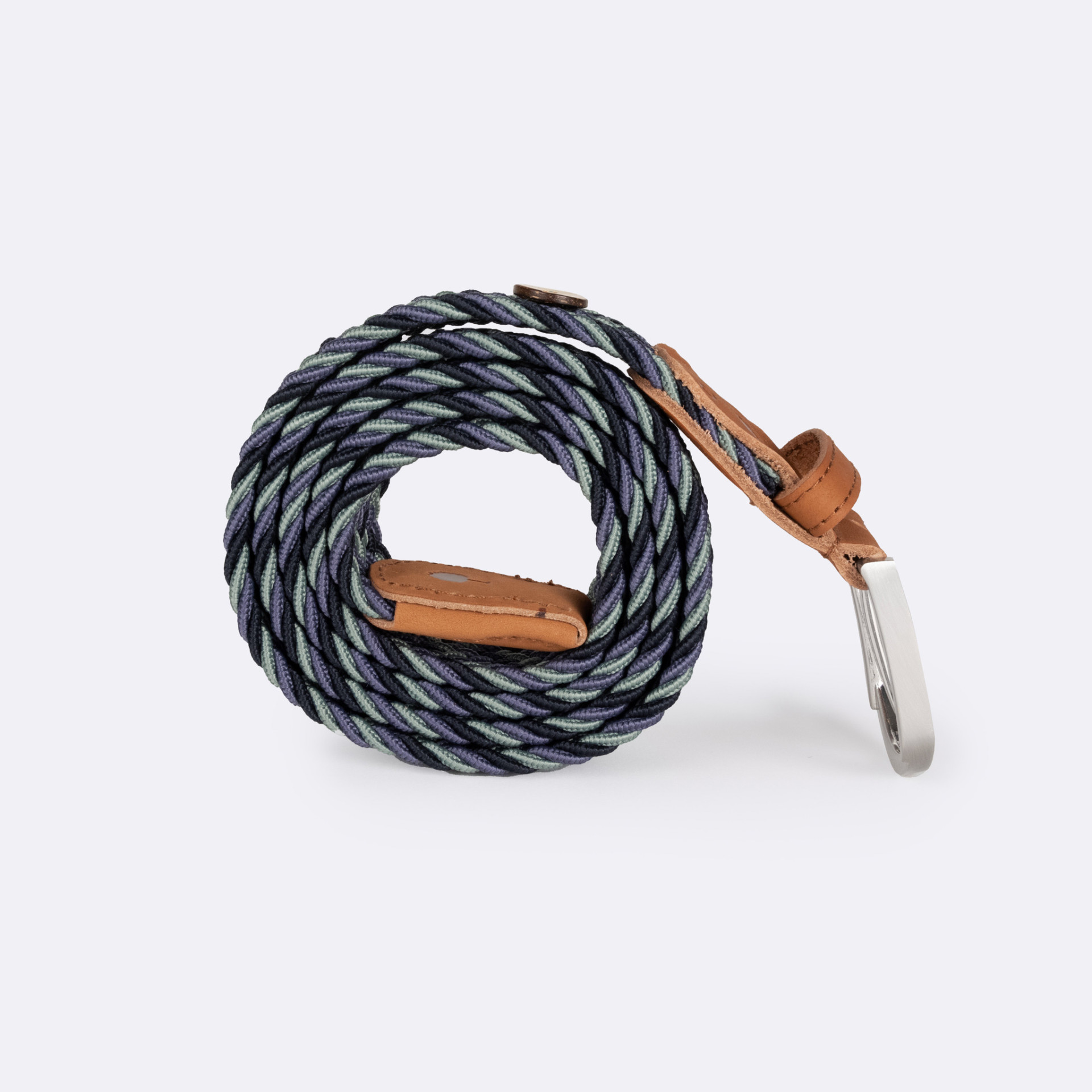 Ceinture bleu marine & vert foncé bleu marine & lichen foncé - modèle Belt