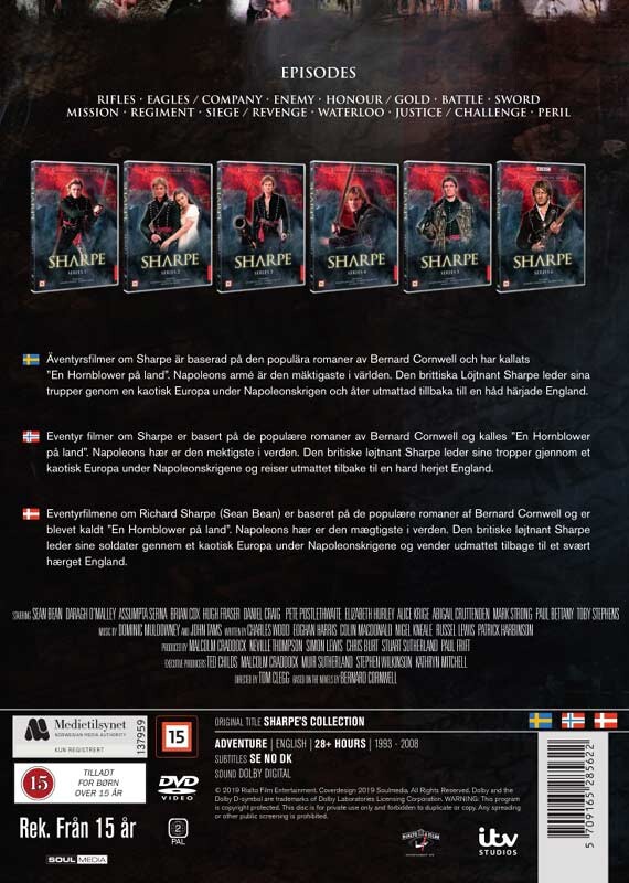 Sharpe Collection - Sæson 1-6 - DVD