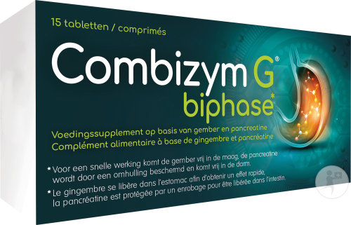 Combizym G Biphase Estomac Lourd & Digestion 15 Comprimés