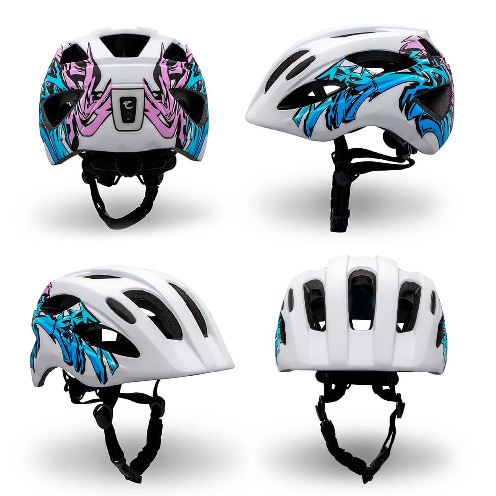 Capacete de bicicleta para crianças de 6 a 12 anos | Grafite azul | Certificado EN1078