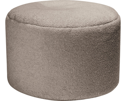 Kruk Sitting Point Dotcom Woolly ca. 60 liter taupe bruin 50x30 cm