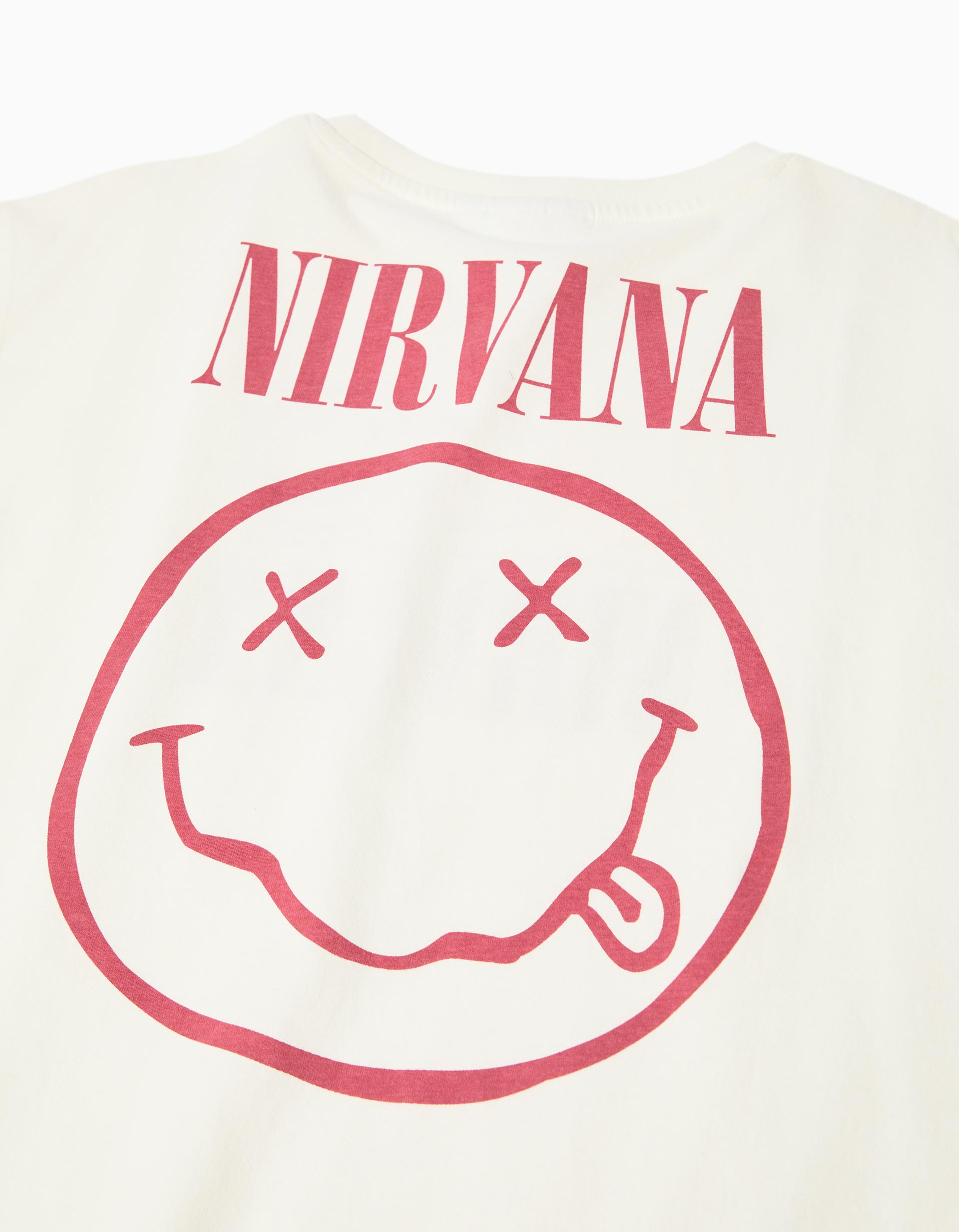 T-shirt 'Nirvana', Menina, Branco