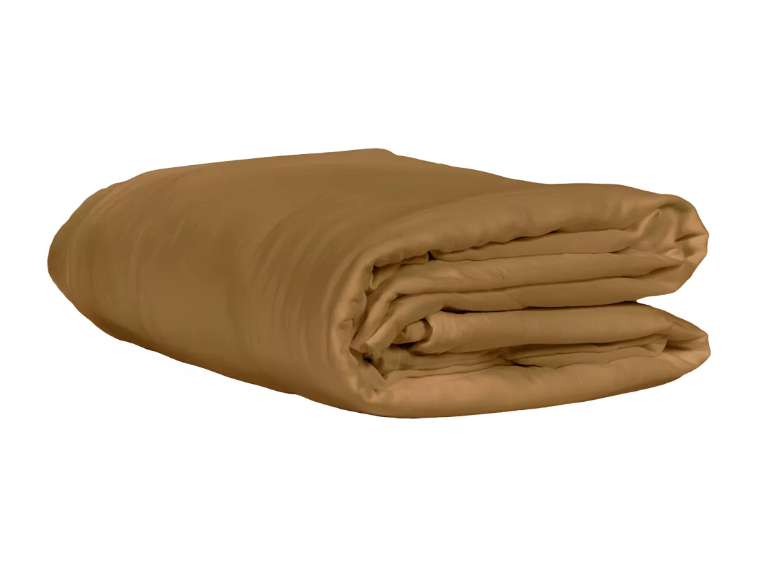 Housse de couette gaze de coton double 200 x 200 cm camel - PEPA 2